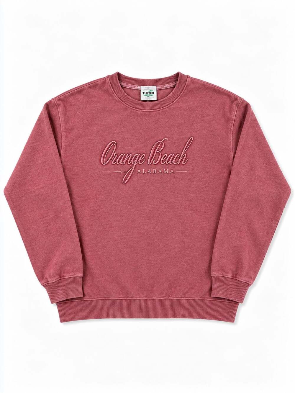Pacific & Co Sweatshirt Size Small Orange Beach Alabama Pink Crewneck